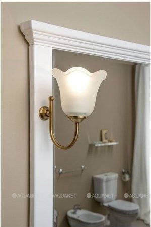 Зеркало Aquanet Лагуна 105 белый 