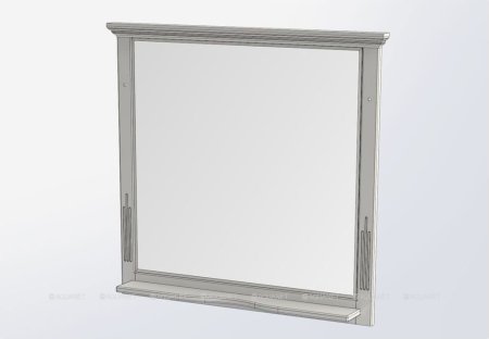 Зеркало Aquanet Лагуна 105 белый 