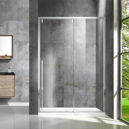 Душевая дверь Vincea Lugano 150 VDS-1L150CL-1 профиль Хром стекло прозрачное 