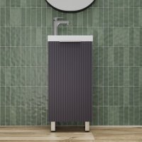 Тумба напольная Style Line "СОЛО" универсальная (Como 40) Графит Нубук