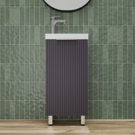 Тумба напольная Style Line "СОЛО" универсальная (Como 40) Графит Нубук 