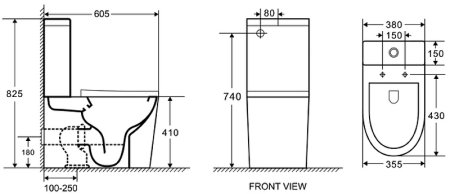 Унитаз компакт Azario AZ-2149 с бачком и сиденьем Микролифт 