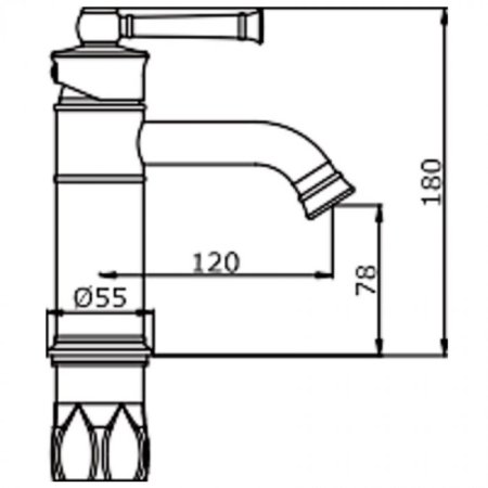 Cмеситель для раковины ViEiR V273511-D Бронза 