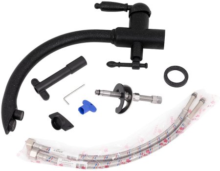 Смеситель для кухни Kaiser Vincent 31244-5 Черный мрамор 