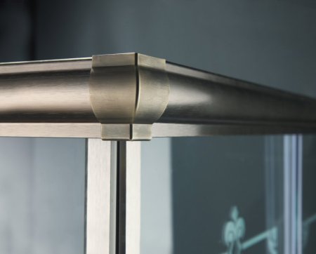 Душевой уголок Cezares Giubileo-A-2-80 стекло с узором, бронза 