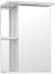 Зеркальный шкаф Style Line Эко стандарт Николь 50 С с подсветкой Белый глянец 