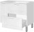 Тумба под раковину Style Line Альба 90 R Люкс Plus ЛС-000010054 Белая 