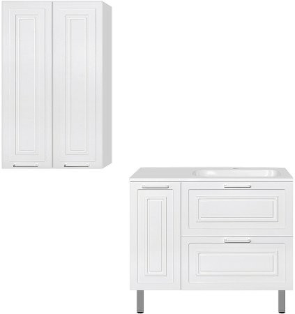 Тумба под раковину Style Line Альба 90 R Люкс Plus ЛС-000010054 Белая 