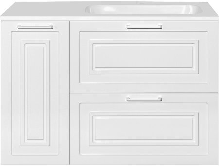 Тумба под раковину Style Line Альба 90 R Люкс Plus ЛС-000010054 Белая 