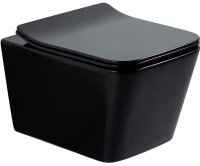 Унитаз Olive's Porto PR30117DP подвесной Черный глянцевый с сиденьем Микролифт