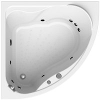 Акриловая ванна Radomir Vannesa Massage Альтея 125х125, с гидромассажем, каркасом и экраном, баланс