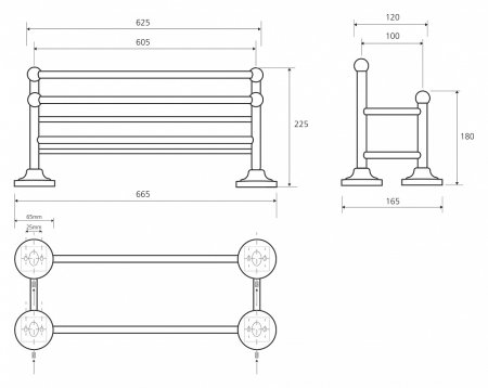Полка Bemeta Retro 144202258 