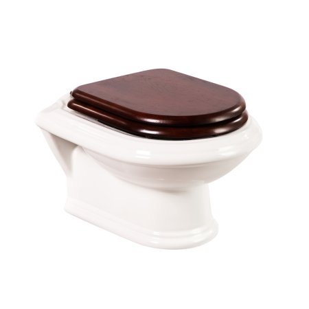 Унитаз подвесной Cezares King Palace, с крышкой-сиденьем CZR-T-163-W-S-G 