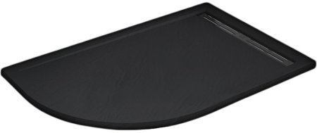 Душевой поддон из искусственного камня WeltWasser WW TRR 12080 STONE-BL R 120x80 10000004388 Черный 