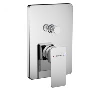 Смеситель для душа встраиваемый на 1 потока Bravat Phillis PB856101CP-2-ENG, хром