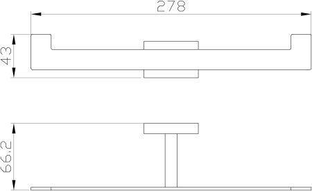 Двойной держатель для туалетной бумаги с полкой WONZON & WOGHAND, Хром (WW-9746) 