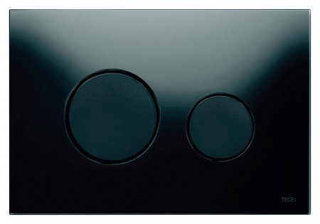 Кнопка смыва TECE Loop 9240657 черное стекло, кнопки черные 