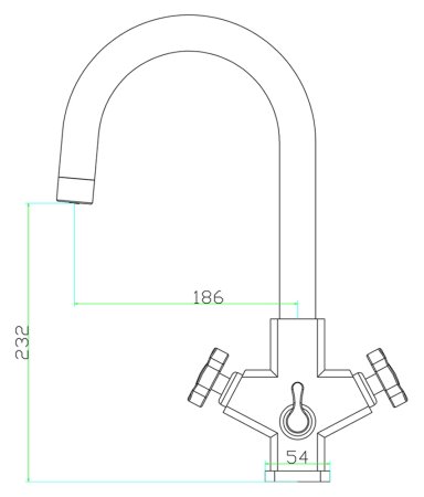 Смеситель для кухонной мойки Zorg Inox Ibix 