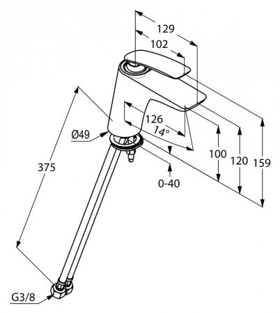Смеситель Kludi Balance 520269175 для раковины 