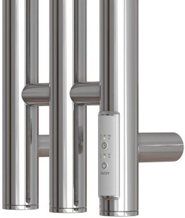 Полотенцесушитель электрический Point Деметра PN12822 П3 120x1200 диммер справа, хром 