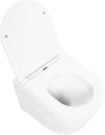 Унитаз BelBagno Tre BB8001CHR/SC подвесной с сиденьем Микролифт 