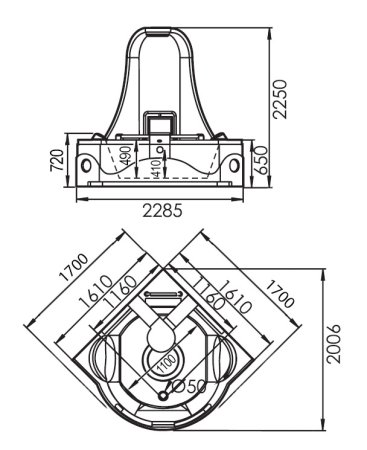 Акриловая ванна Gemy G9070 O 