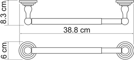Держатель бумажных полотенец WasserKRAFT K-7391 (ранее К-7322D) темная бронза 