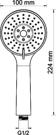 Смеситель WasserKRAFT Lippe 4501 для ванны с душем 