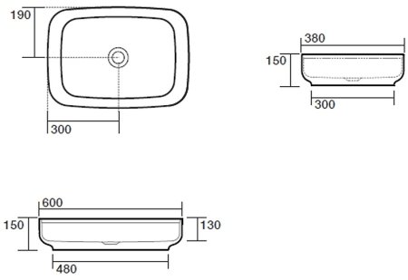 Раковина-чаша Kerasan Tribeca 60 514131 Черная матовая 