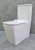Унитаз компакт CeramaLux 2170AXMW Белый матовый с бачком и сиденьем Микролифт 