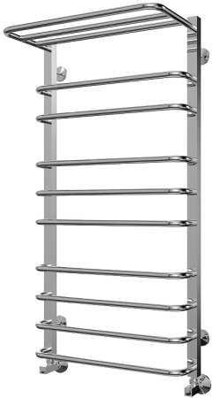 Водяной полотенцесушитель Terminus Арктур П10 500х1031 4620768886584 с полкой Хром 