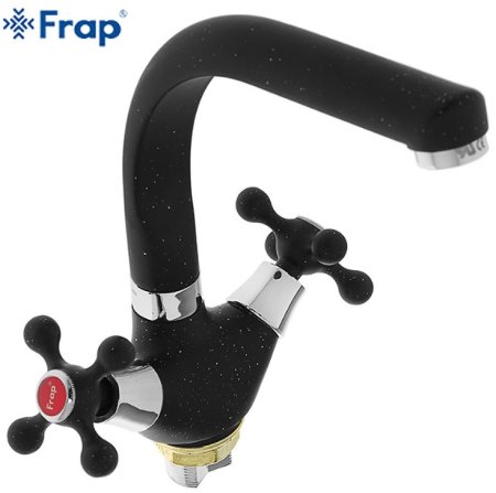 Смеситель для кухни Frap H5408 F5408-7 Черный матовый 