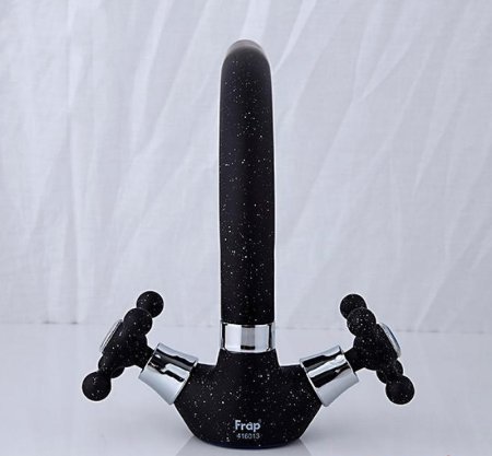 Смеситель для кухни Frap H5408 F5408-7 Черный матовый 