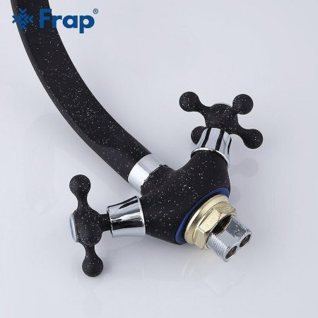 Смеситель для кухни Frap H5408 F5408-7 Черный матовый 