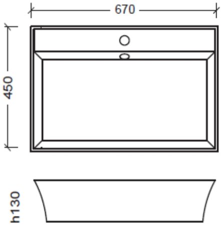 Раковина Boheme NeoArt 67 811-m Белая матовая 