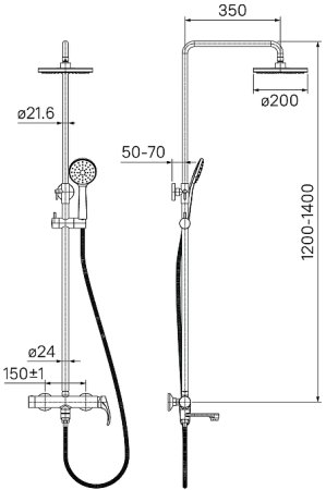 Душевая система Iddis Joker JOKSB1Fi06 Хром 