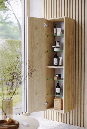 Шкаф пенал Aqwella Urban 35 URB0535DD подвесной Дуб Давос 