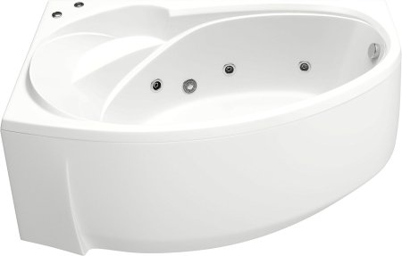 Акриловая ванна Bas Фэнтази 150x90 см L с гидромассажем 