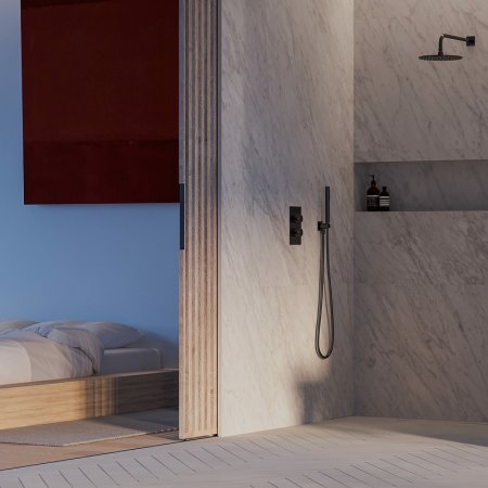 Ручной душ Omnires Contour CONTOUR-RAT Антрацит 