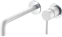 Смеситель для раковины Boheme Uno 465-WCR Белый матовый Хром