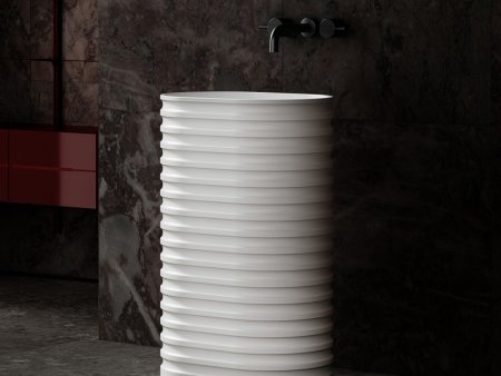 Раковина отдельностоящая ABBER Stein AS2550 белая матовая 