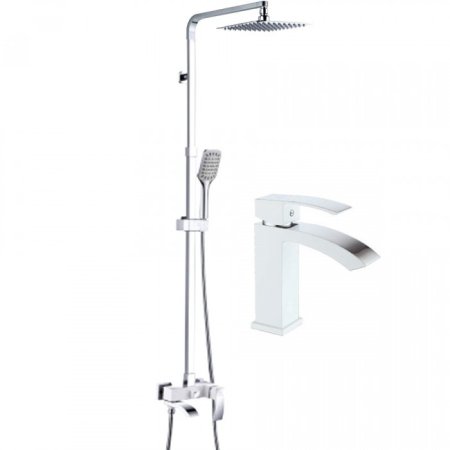 Набор для ванны 2 в 1 HANSEN H37044F Белый 