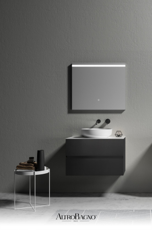 Тумба с раковиной AltroBagno Calabria 800 Matte black 