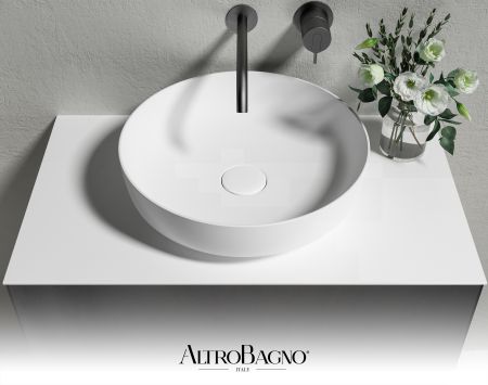 Тумба с раковиной AltroBagno Calabria 800 Matte black 