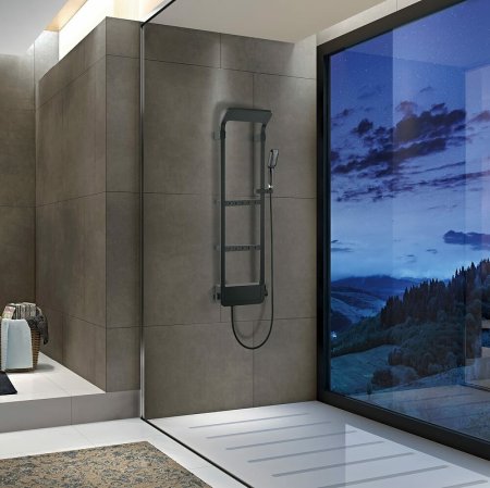 Душевая панель Black&White Seasons 302000 с гидромассажем Черный бархат 