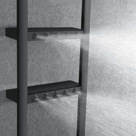 Душевая панель Black&White Seasons 302000 с гидромассажем Черный бархат 