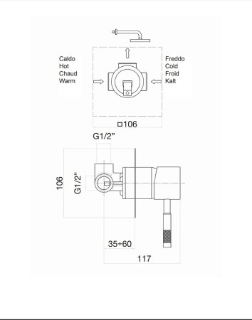 Смеситель для душа Fiore Xenon 44NN7515 Черный 