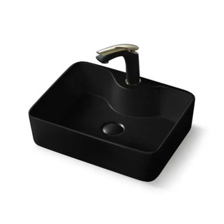 Раковина накладная Vincea VBS-127MB чёрная 