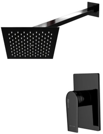 Душевая система WasserKRAFT А66181 Черный глянец 