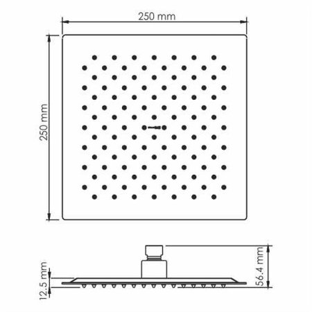 Душевая система WasserKRAFT А66181 Черный глянец 